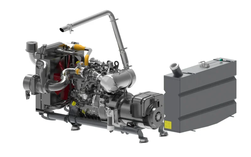 Dieselmotor mit Generator zur Stromversorgung